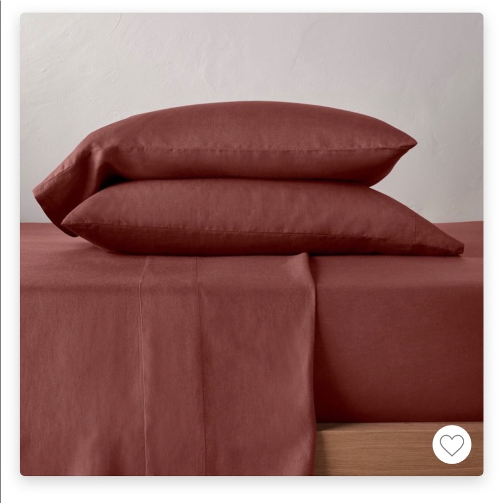 COPY - Clay, Queen Sized Casaluna Linen Sheets